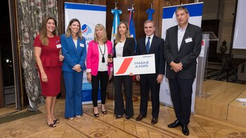 El jurado, junto a la