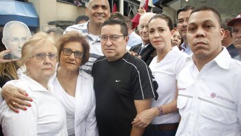 María Corina Machado junto con