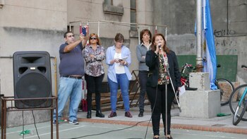 Alicia Oliva, durante su discurso