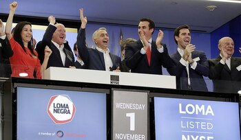 Los directivos de Loma Negra