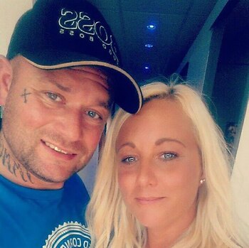 La pareja, antes de separarse