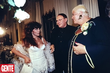 Con Verónica Castro en el