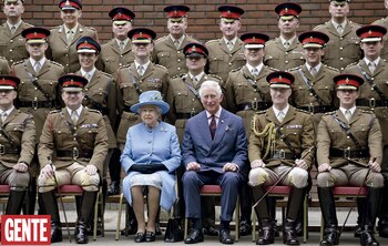 Con su hijo, el príncipe