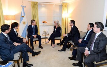 Ayer, el presidente Mauricio Macri