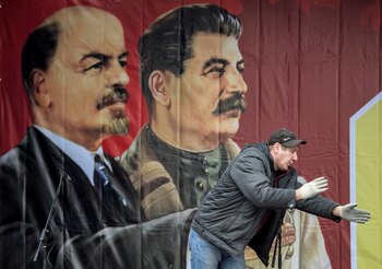 Vladimir Lenin y Josef Stalin,