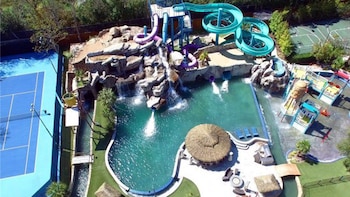 El parque acuático posee la