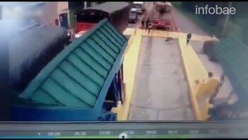 El hincha quedó tirado en