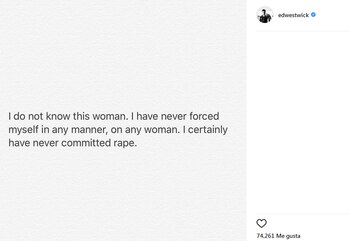 El actor se expresó desde