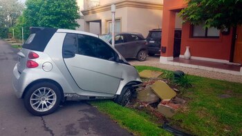 Así quedó el auto del
