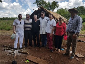 Claudio Romero junto al intendente