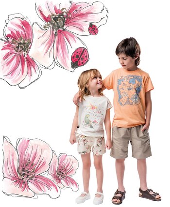 Paz: remera ($ 419), short