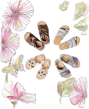 Sandalias con perlas ($ 1.360),