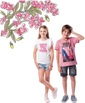 Juana: remera con volados ($ 445),