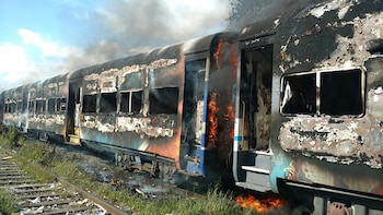 Las formaciones quedaron destruidas (@placaroja)