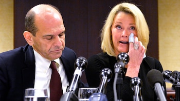 Heather Unruh lloró al denunciar