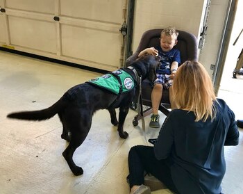Kate Rondelli y su hijo