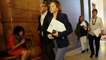 Carme Forcadell pasó una noche