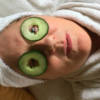 Verónica Llinás parodiando a la