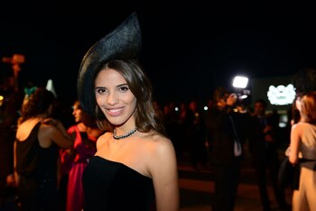 Taína Laurino llevó una pieza del recordado Jorge Ibañez con un accesorio tridimensional