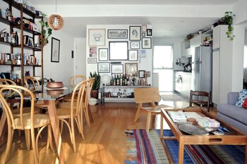 Un departamento con cocina semi