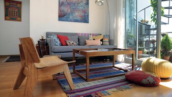 El living con un amplio