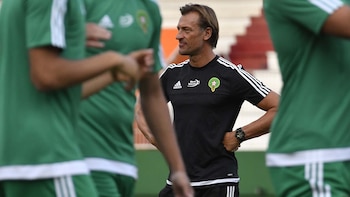 Hervé Renard llevó a Marruecos al Mundial de Rusia 2018 (AFP)