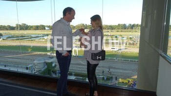 Martín Insaurralde junto a Jésica