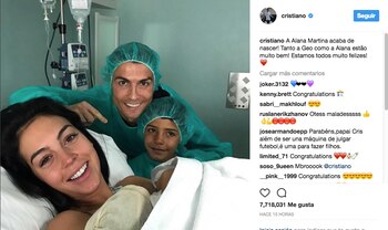 El posteo del nacimiento de