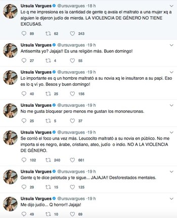 Parte de los posteos de