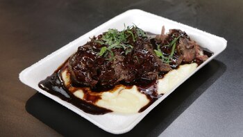 Ternera braseada con crema de