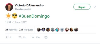 Al día siguiente, el actor