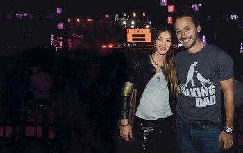 China y Vicuña bien rockeros