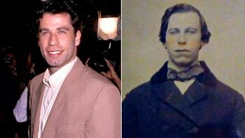 John Travolta y su casual parecido con este hombre durante su juventud