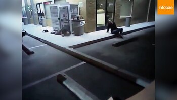 El momento posterior al tiroteo,