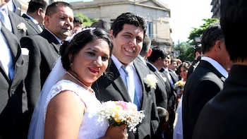 Una de las parejas que