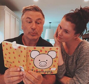 Ireland con su padre, Alec