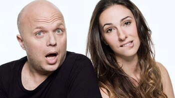 Sebastián Wainraich junto a Julieta