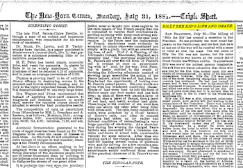La crónica sobre “La vida