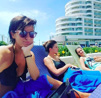 Eugenia y Gime en una