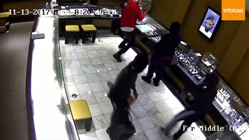 Los delincuentes trataron de romper