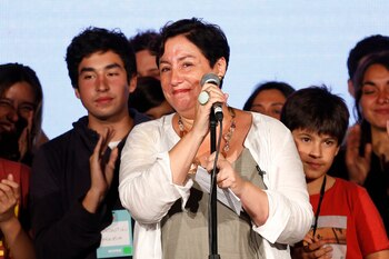 La candidata del Frente Amplio