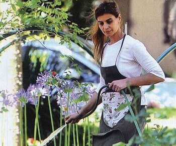 Stegman, en el patio del