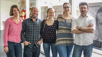 Julio Caramelo (der.), líder del