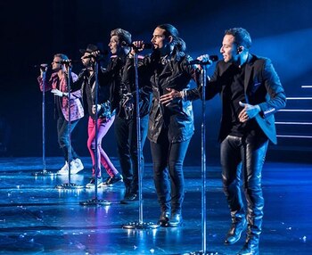 Los Backstreet Boys en un