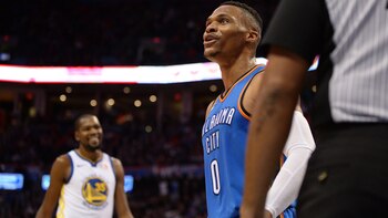 Russell Westbrook, con un doble-doble,