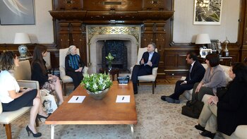 El presidente Mauricio Macri recibió