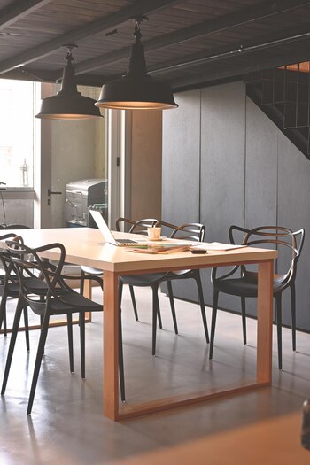 La mesa de comedor con