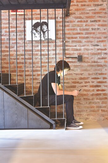 La escalera de hierro, visualmente