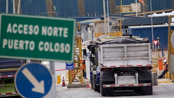 Los trabajadores de la mina