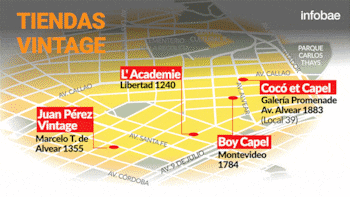 Cuatro escondites de lujo entre las calles del barrio de la Recoleta. (Infografía: Marcelo Regalado)